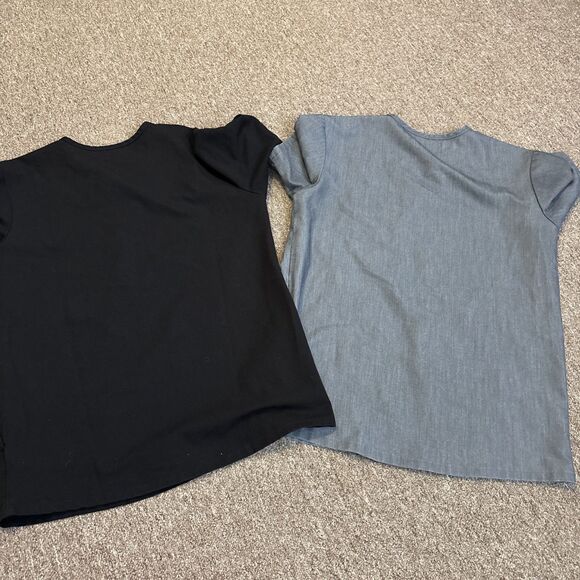 Figs Technical Collection Black Scrub Set XS Top & Bottom Medical + Grey top - Picture 16 of 16